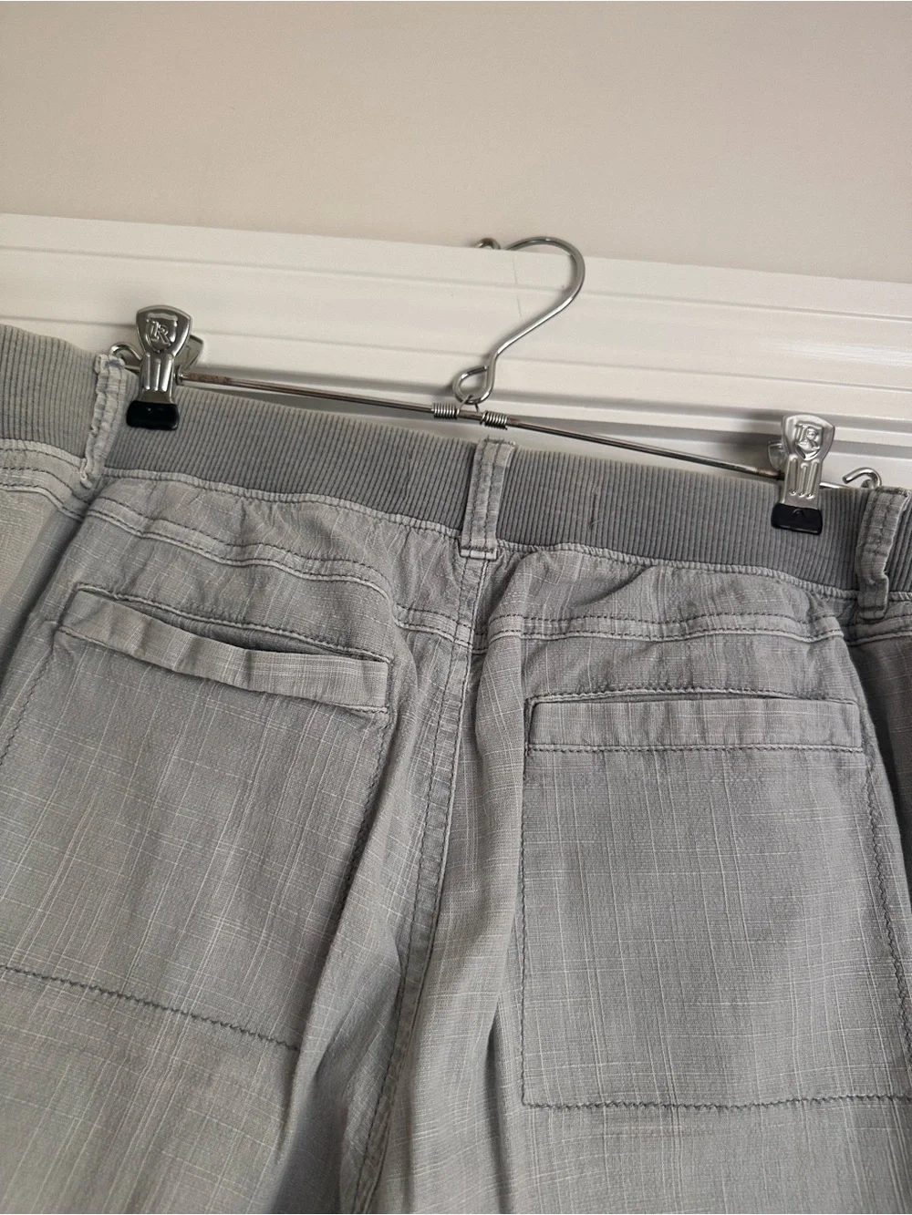 Women’s Light Gray Casual Utility Pants - Picture 2 of 5